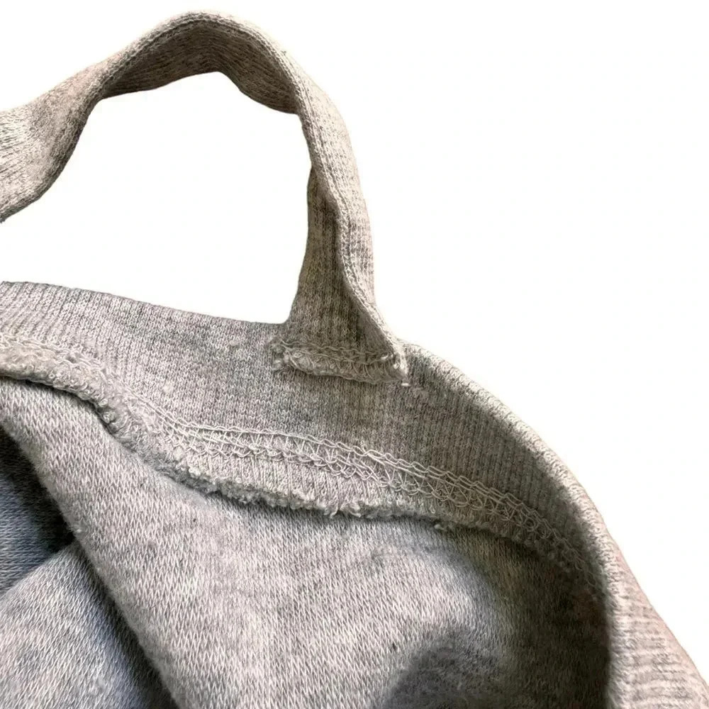 Vintage Havana Stars Grey One Shoulder Sweater Pullover Long Sleeve Size S 7/8 - Picture 7 of 9